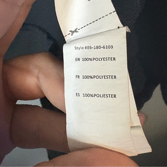 Urban ID size M, Men's Black Track Jacket with Red and Green Stripes, front zip - Picture 7 of 8